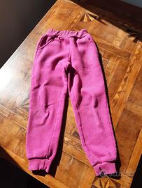 Pantaloni rosa pigiama bambina 5 - 6 anni