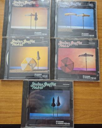 Raccolta 5 CD musicali Italiano graffiti 1960/1969