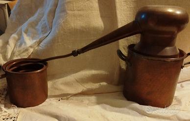 alambicco distillatore in rame 