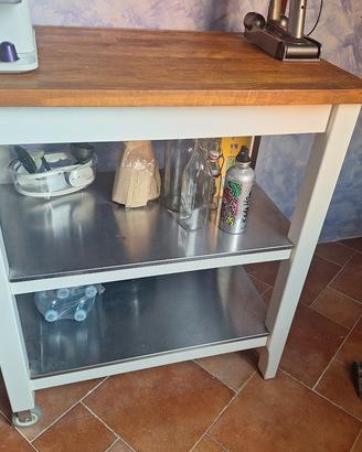 Carrello cucina IKEA Stenstorp - Rovere e Acciaio