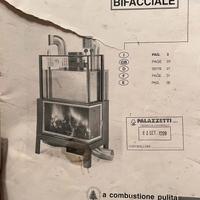 Caminetto palazzetti bifacciale