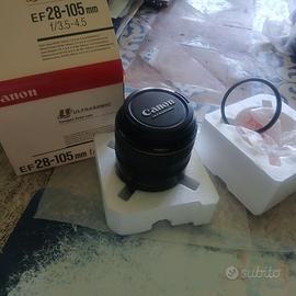 Obiettivo Canon EF 28-105 Ultrasonic + filtroUV Ha