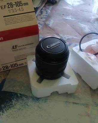 Obiettivo Canon EF 28-105 Ultrasonic + filtroUV Ha