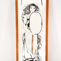 Specchio etnico con cornice 45x126cm