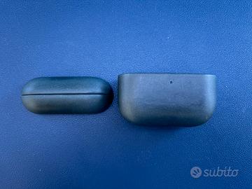 Cover in vera pelle blu per AirPods Pro 3