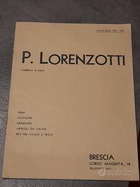 CATALOGO FABBRICA D'ARMI P. LORENZOTTI 1935 1936