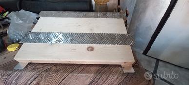 rampe per auto garage in legno 2pz 