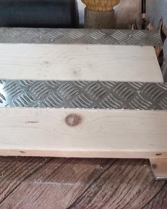 rampe per auto garage in legno 2pz 