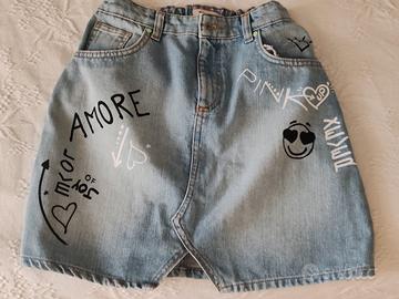 Gonna in jeans bambina Pinko taglia 42