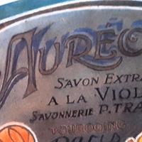 Cartello pubblicitario Saponi "L'Aureole"