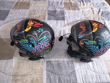 casco jet con interfono