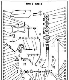 Fuoribordo MAC 3 disegni esplosi