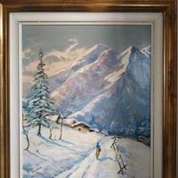 quadro paesaggio innevato NUZZO WILLIAM Torino 