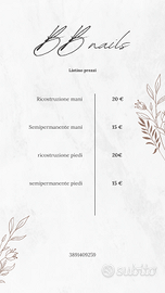 Ricostruzione  unghie