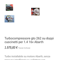 Turbina x Abarth protoxide GTO 262
