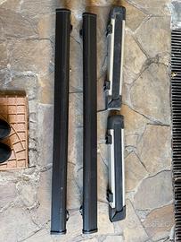 Barre da tetto + attacchi sci thule