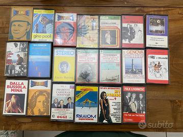 Lotto 20 Musicassette Vintage Anni 70/80 Italiane