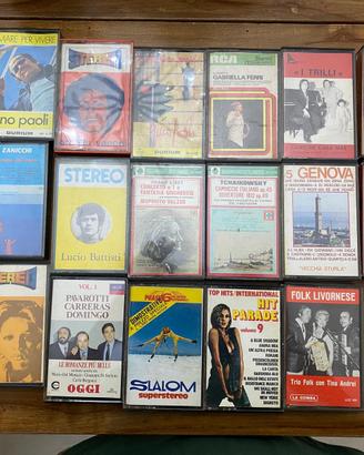 Lotto 20 Musicassette Vintage Anni 70/80 Italiane