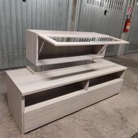 Porta TV con vetrina & trasporto 