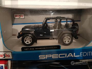 Modellino jeep Wrangler rubicon scala 1/27
