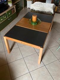 Tavolo vintage Stenkulla Ikea in rovere e ardesia