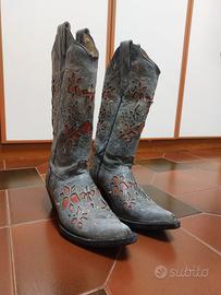 Stivali Texani Vera Pelle taglia 36