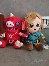 Coppia peluches Nintendo Zelda di Link e un boblin