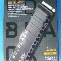 SSD WD BLACK SN850X 1TB per PS5 con dissipatore
