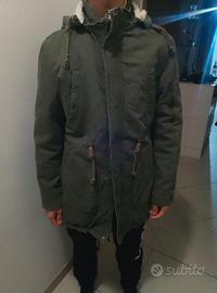 Giaccone  maximal verde taglia M