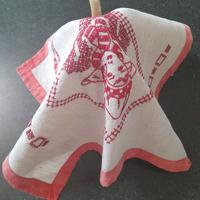 Vecchio copriteiera Lino ricamo a mano Olandesina