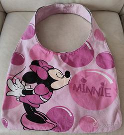 Borsa Minnie Disney double-face in tessuto
