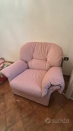 2 poltrone rosa in velluto