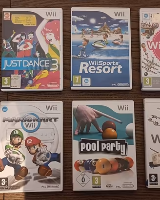 Lotto 8 giochi Nintendo Wii originali – Mario Kart