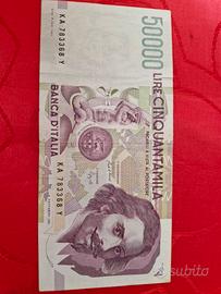 Banconota da 50000lire Bernini gov.Ciampi 