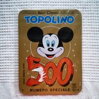Targa celebrativa Topolino n° 500 Walt Disney