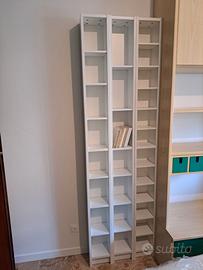 Scaffale bianco a 3 colonne Gnedby Ikea separabili