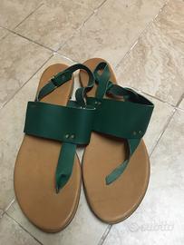 Sandalo da donna in pelle