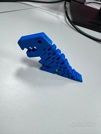 Stampa 3d - Dinosauro pla Blu