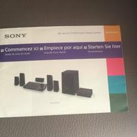 Home theater 5+1 Sony.  BDV-N5200W + supporti muro