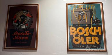 Coppia di stampe (BOSCH ) in cornice di legno