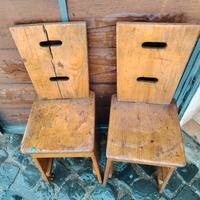 Un set di 2 sedie da pranzo di montagna di Aranjou