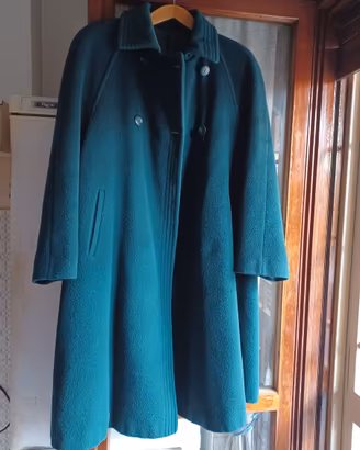 cappotto donna di lana verde