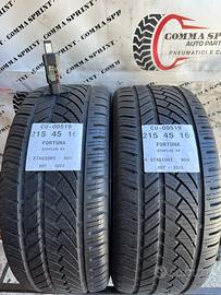 2 PNEUMATICI 215/45 R16 FORTUNA 4 STAGIONI