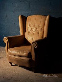 Poltrona Chester Chesterfield Queen Anne inglese 