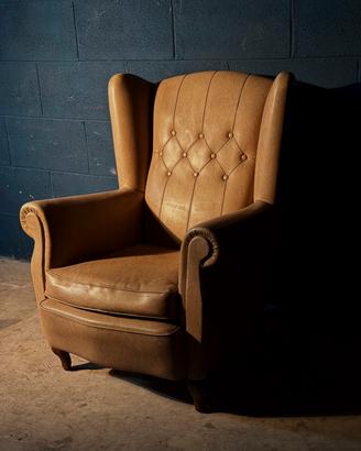 Poltrona Chester Chesterfield Queen Anne inglese 