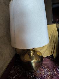 lampada in ottone anni 80