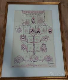 Quadro 100 anni di sigilli città di Udine