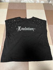 T shirt con brillantini calliope