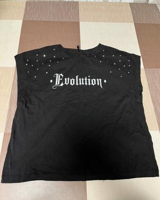 T shirt con brillantini calliope