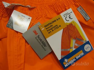 Pantaloni Alta Visibilità Taglia XXL Tess.Trasp